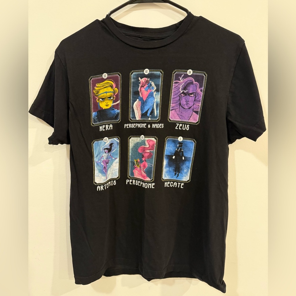 Lore Olympus Webtoon Graphic Tee, Hades Persephone Greek Gods Tarot Shirt Size M